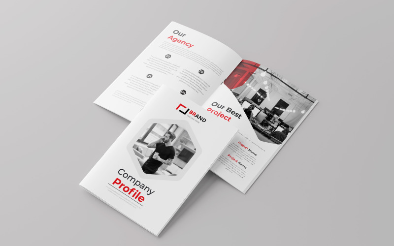 Design de brochura criativa corporativa 16 páginas