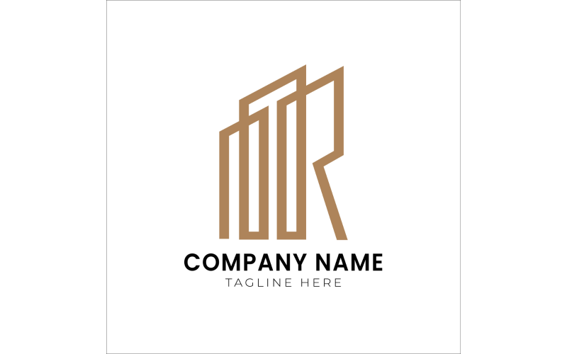 Företag och företag vektor Logotypdesignmall