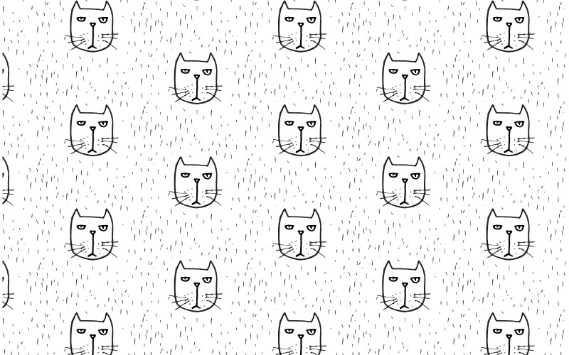 Katten achtergrondpatronen Set van 40