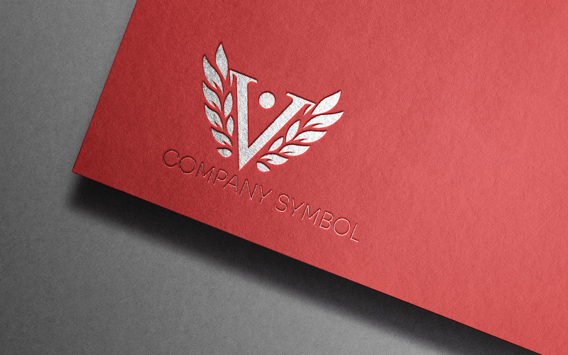 VIP-V-Brief-Logo-Vorlage