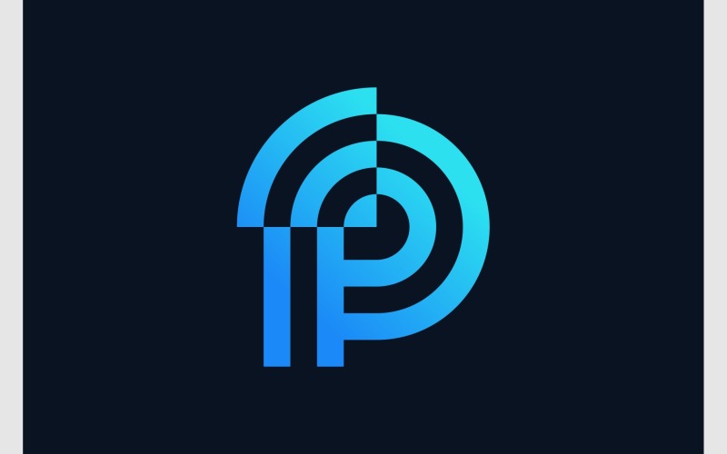 Logotipo de Internet de señal de letra P
