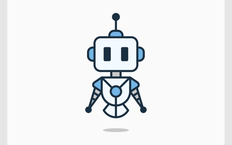 Robot Cyborg Logo Robotique