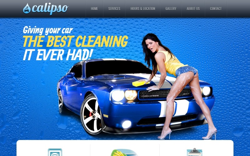 Website sjabloon voor autowassen