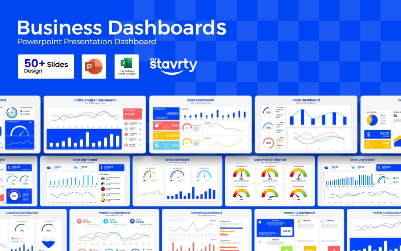 Business-E-Commerce-Dashboards PowerPoint-Präsentationsfolien