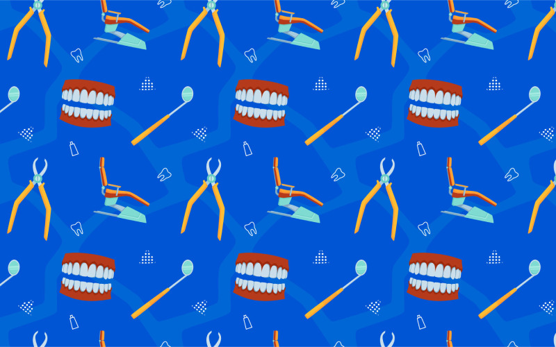 Dentala sömlösa bakgrundsmönster
