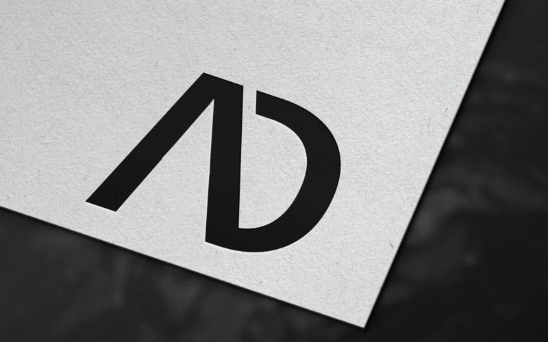 Moderna annons brev logotyp malldesign