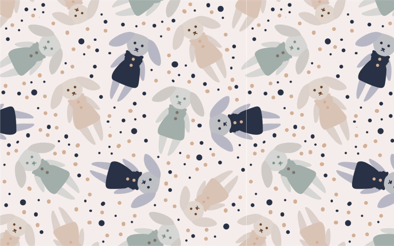 Dockor sömlösa mönster bakgrund