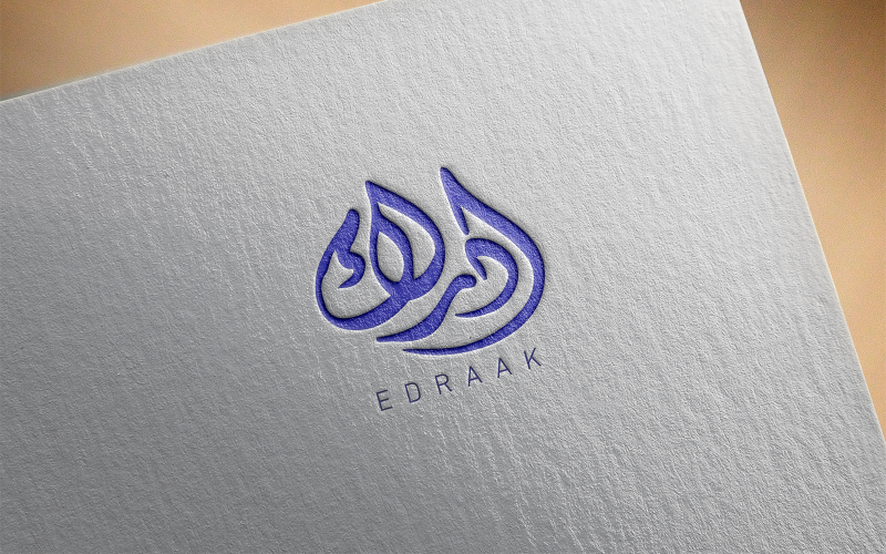Елегантний дизайн логотипу арабської каліграфії-Edraak-043-24-Edraak