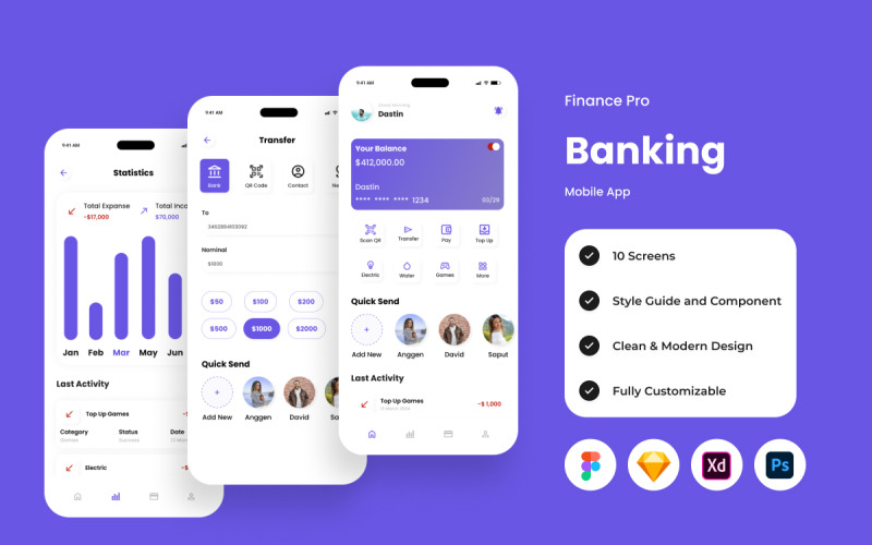 Finance Pro – mobilní aplikace pro bankovnictví