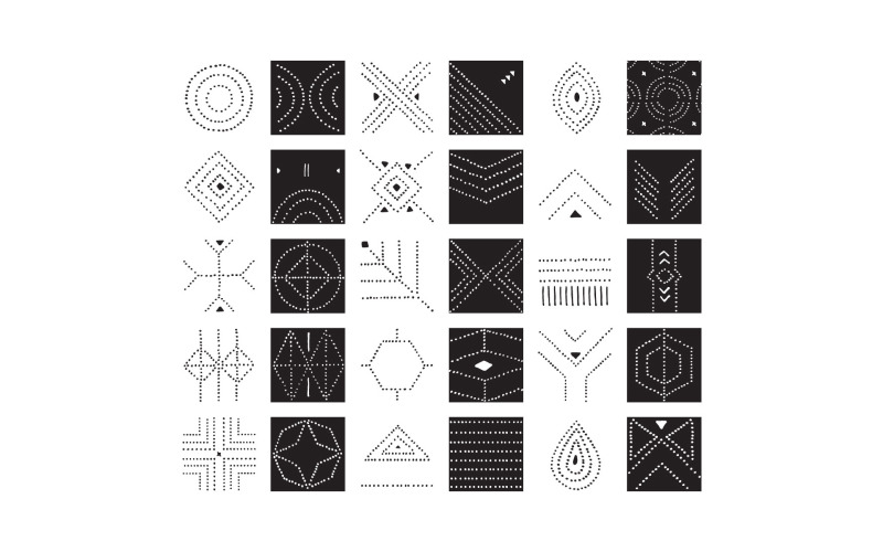 Kropkowane wzory wektorowe płytek