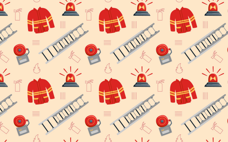Пожежний безшовні візерунок