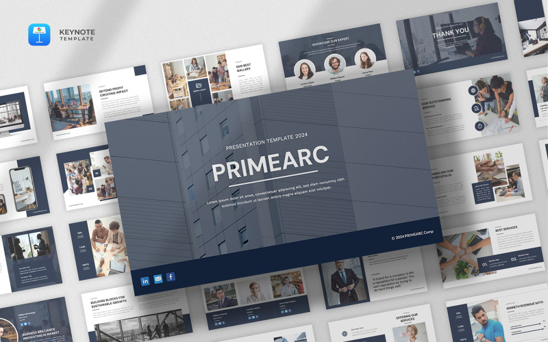 Primearc – шаблон доповіді про профіль компанії