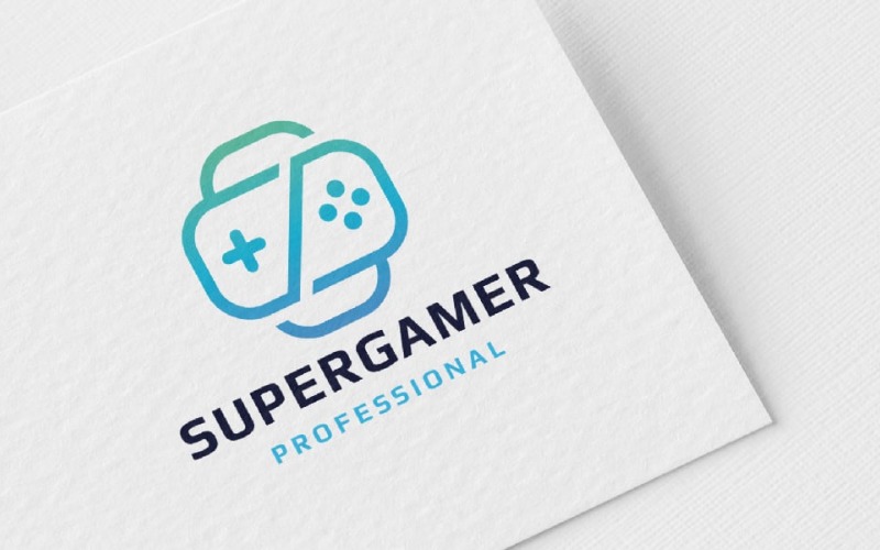 Super-Gamer-Buchstabe S-Logo