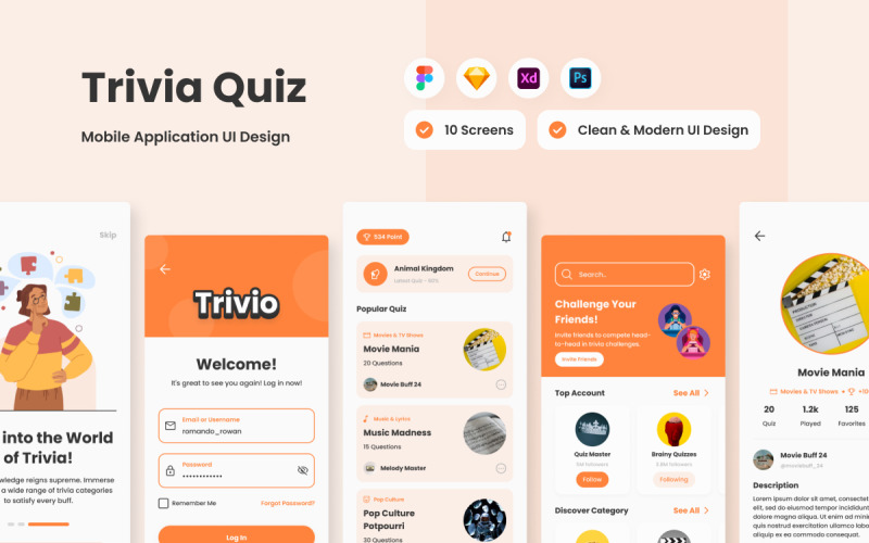 Trivio - mobilní aplikace Trivia Quiz