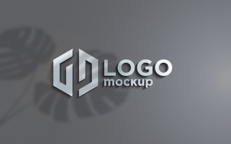 Plantilla de maqueta de logotipo de acero