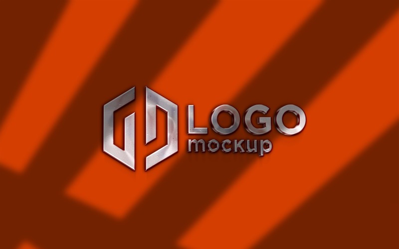 Marka Amblemi Logo Mockup Şablonu