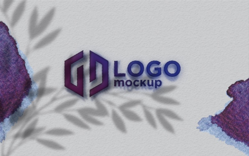 Mürekkep Logo Mockup Şablonu.
