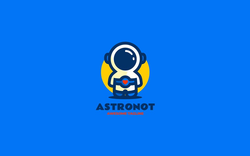 Astronaut Mascot Cartoon Logo 2