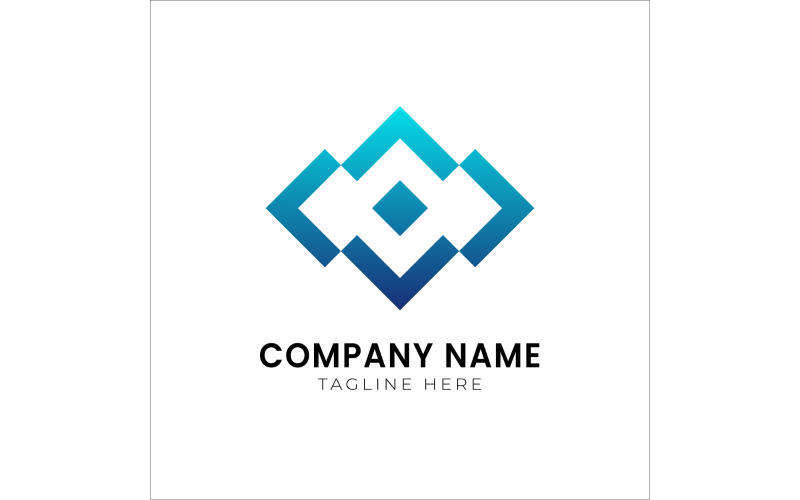 Blue color logo design Template #401577 - TemplateMonster