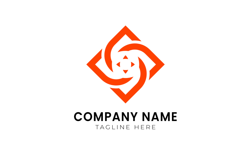 Minimalistische Firmenlogo-Design-Vorlage