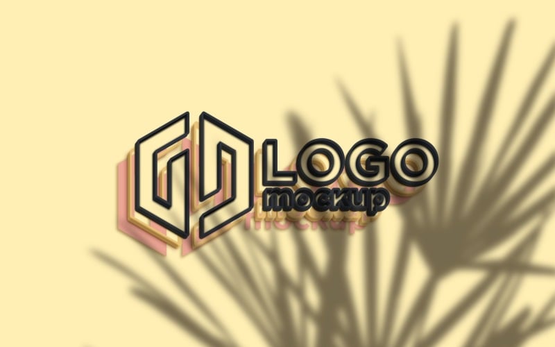 Шаблон макета логотипу в лінійному стилі 05