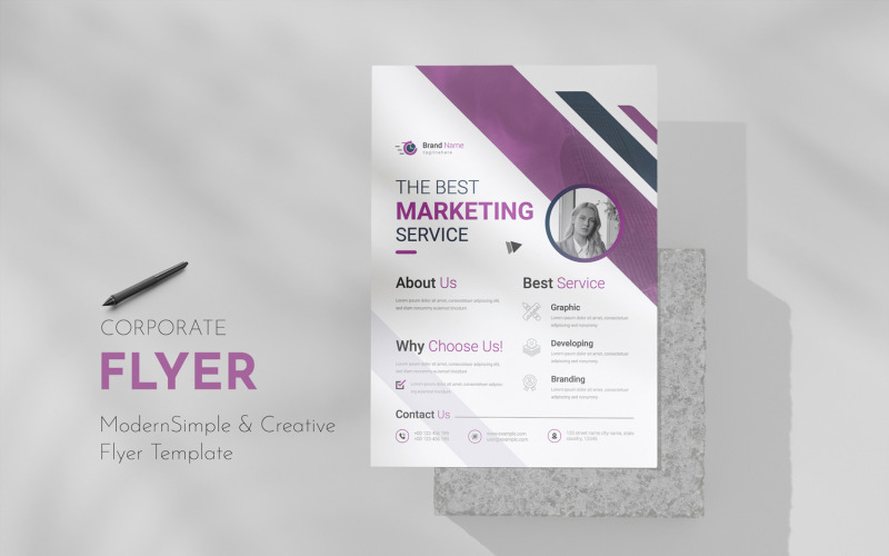 Beste Marketing-Flyer-Vorlage – Werbe-Flyer-Vorlage