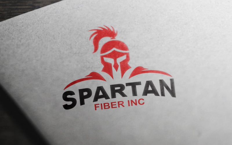 Шаблон логотипа Spartan Fiber Inc