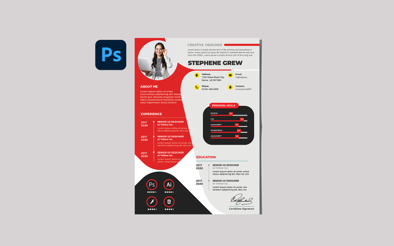 Szablon CV eksperta ds. marketingu cyfrowego Stephena