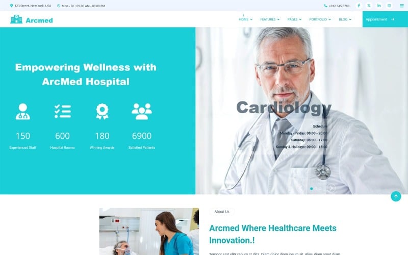 ArcMed Joomla 医学模板
