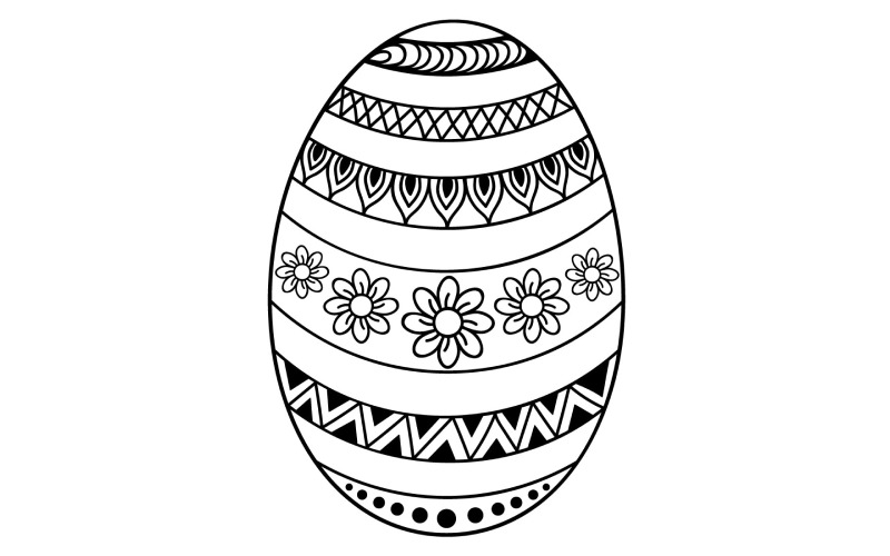 Illustrazioni decorative dell'uovo di Pasqua