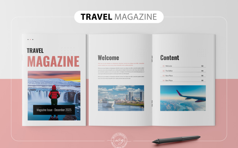 Шаблон журналу про подорожі – Pro
