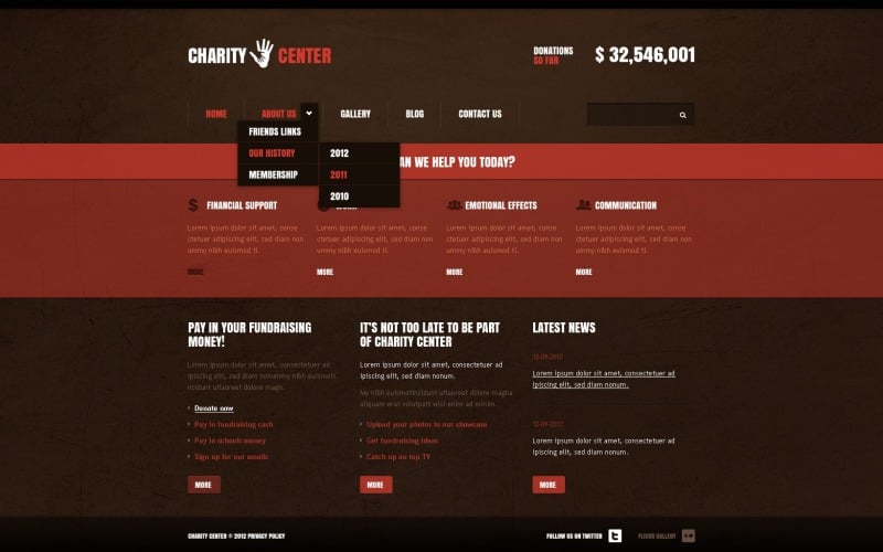 Charity Drupal Template