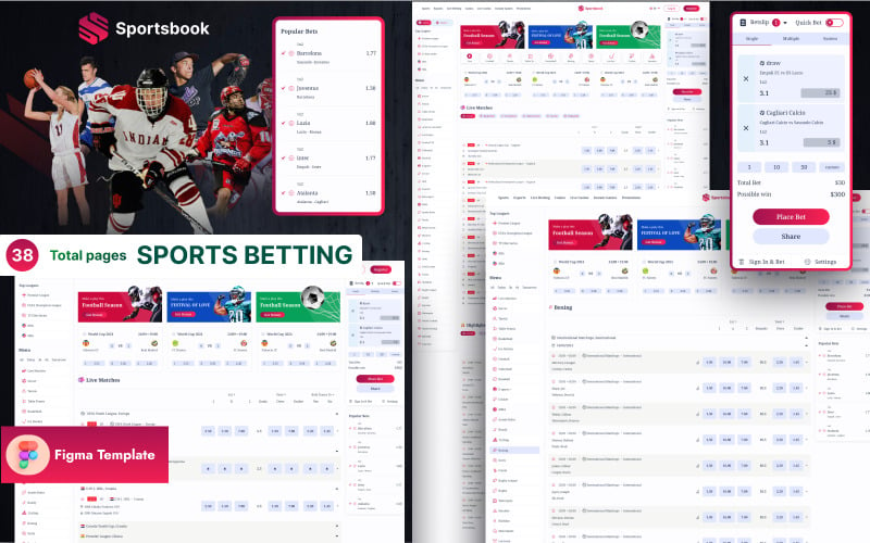 Sportsbook - Sports betting Figma Template