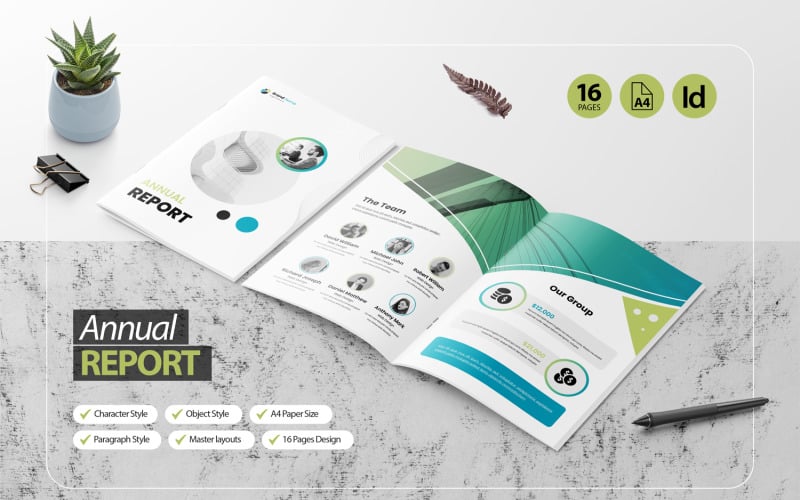 Annul Report - Brochure Template #402192 - TemplateMonster