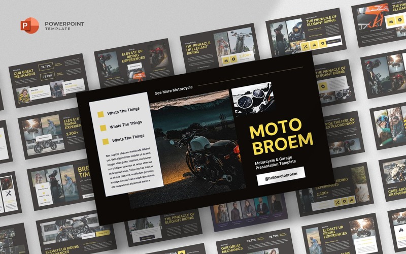 Motobroem - Modello Powerpoint moto