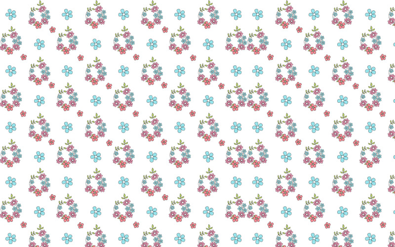 Patrón transparente de vectores florales