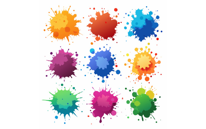 ChromaBurst - Dynamic Color Splash Design Pack för grafiker och kreativa paket 4