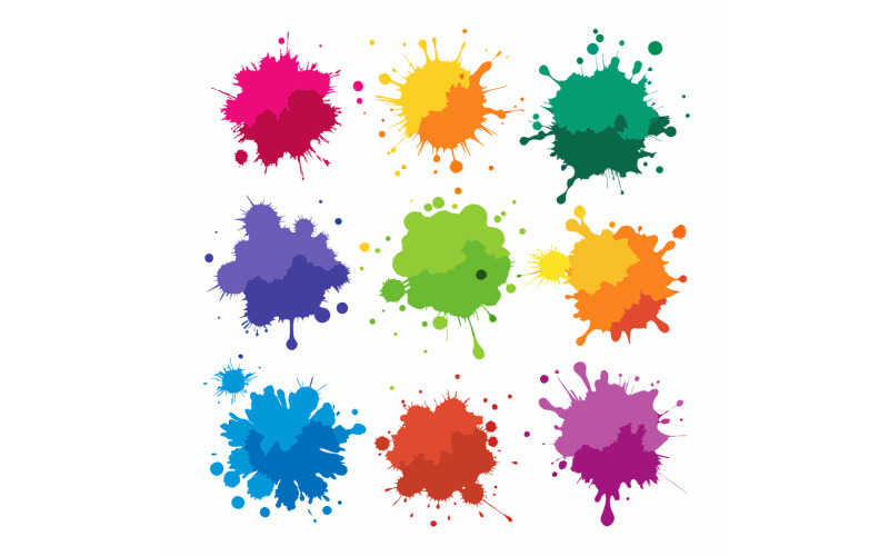ChromaBurst - Dynamic Color Splash Design Pack för grafiker och kreativa paket 5