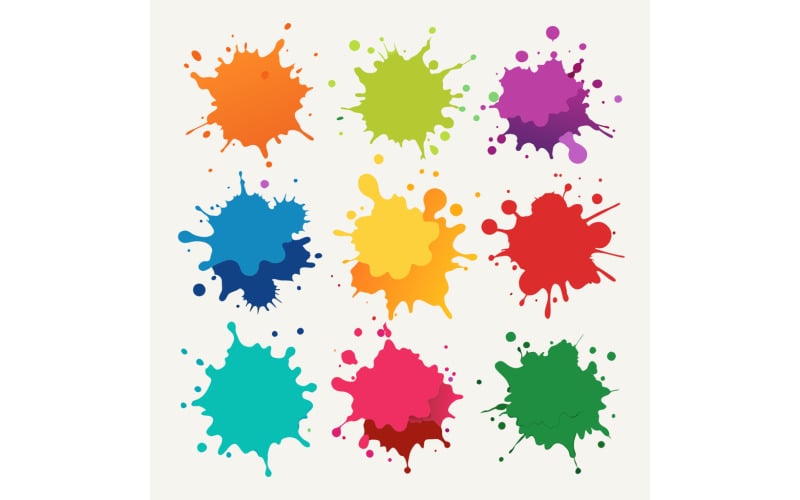 ChromaBurst - Dynamic Color Splash Design Pack för grafiker och kreativa paket 8