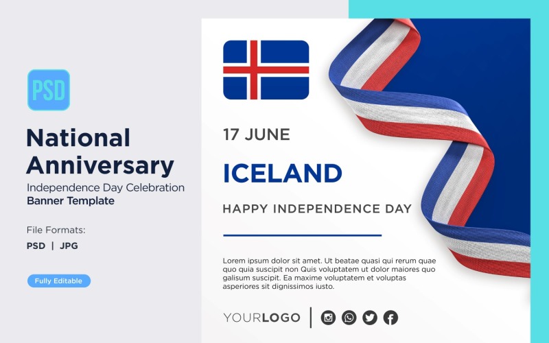 Viering van de nationale feestdag van IJsland