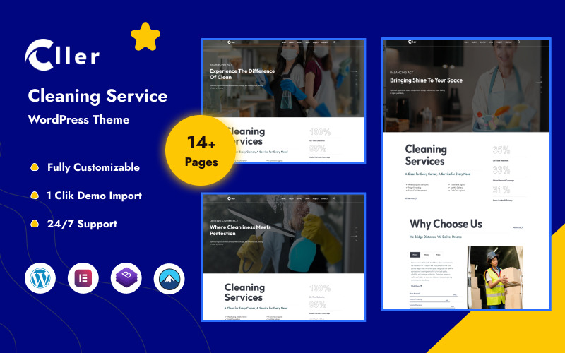 Cller - 清洁服务 WordPress 主题