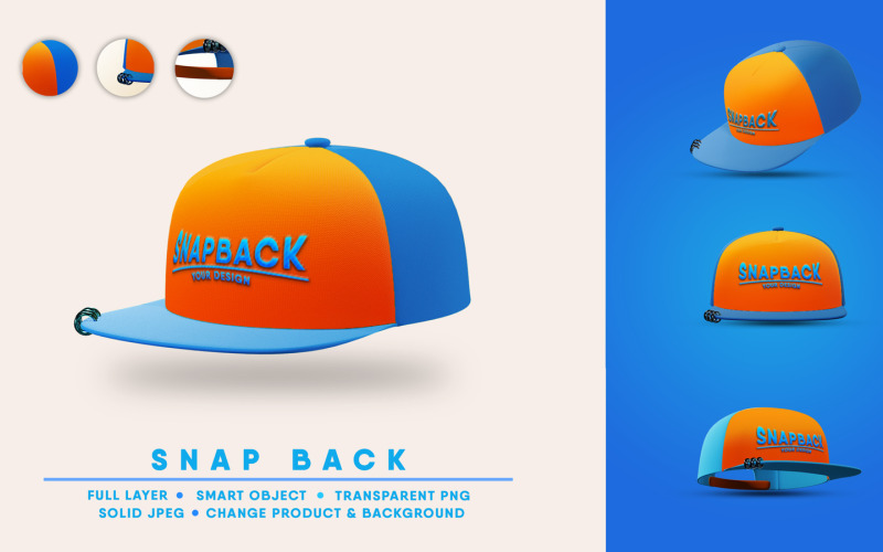 Snap Back Mockup I Легко редагований
