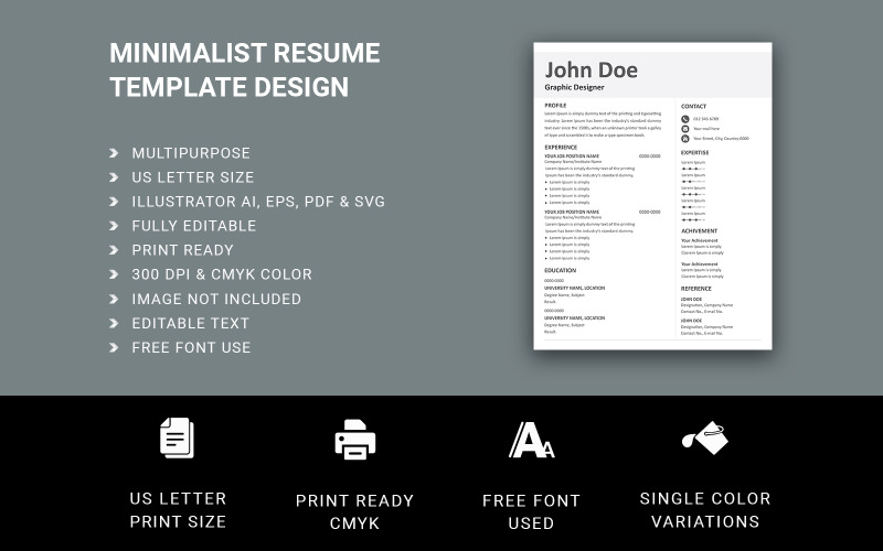 Elegant Modern Free Resume Template – Your Professional Edge