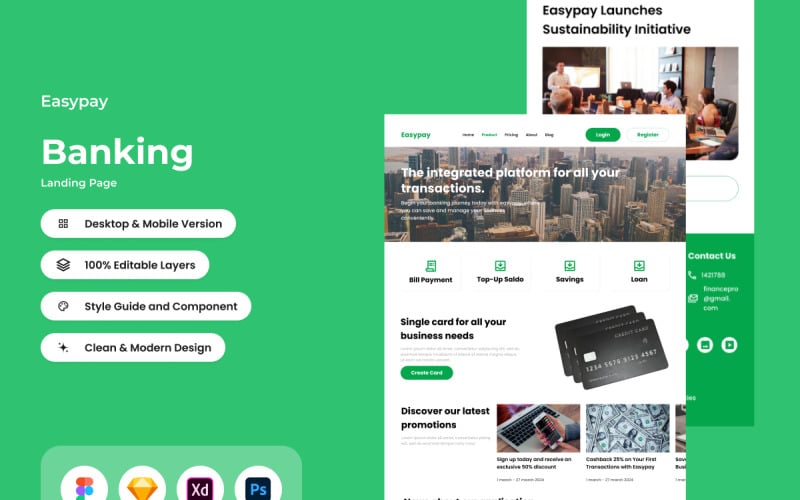 Easypay - Banking Landing Page V2