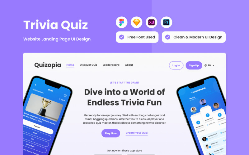 Quizopia - Bilgi Yarışması Açılış Sayfası V2