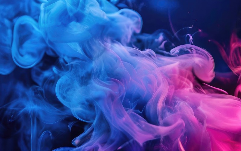 Dark blue and pink color gradient smoke wallpaper background design v17
