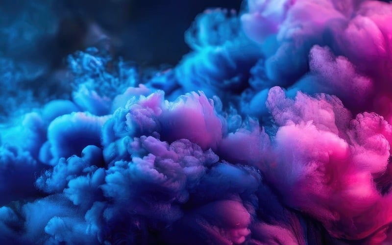Dark blue and pink color gradient smoke wallpaper background design v7