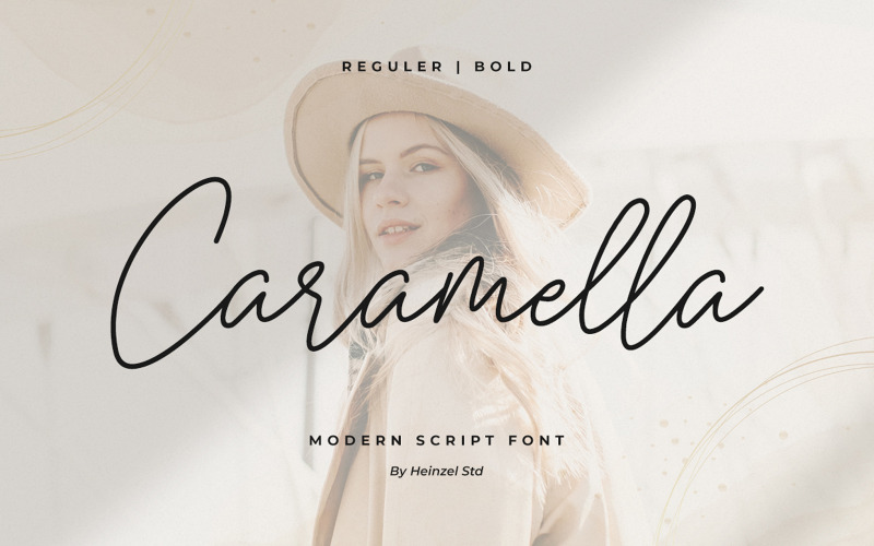 Carattere script moderno Caramella