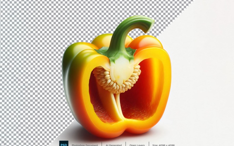 Capsicum färska grönsaker Transparent bakgrund 04
