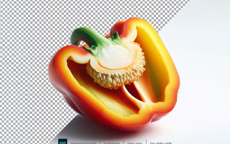 Capsicum färska grönsaker Transparent bakgrund 06